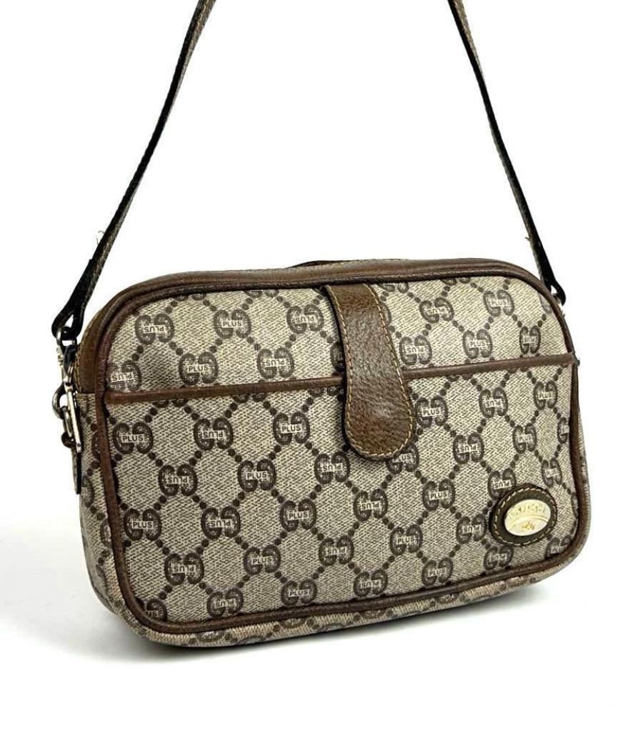 Authentic Gucci GG Plus Supreme Shoulder Bag Vintage