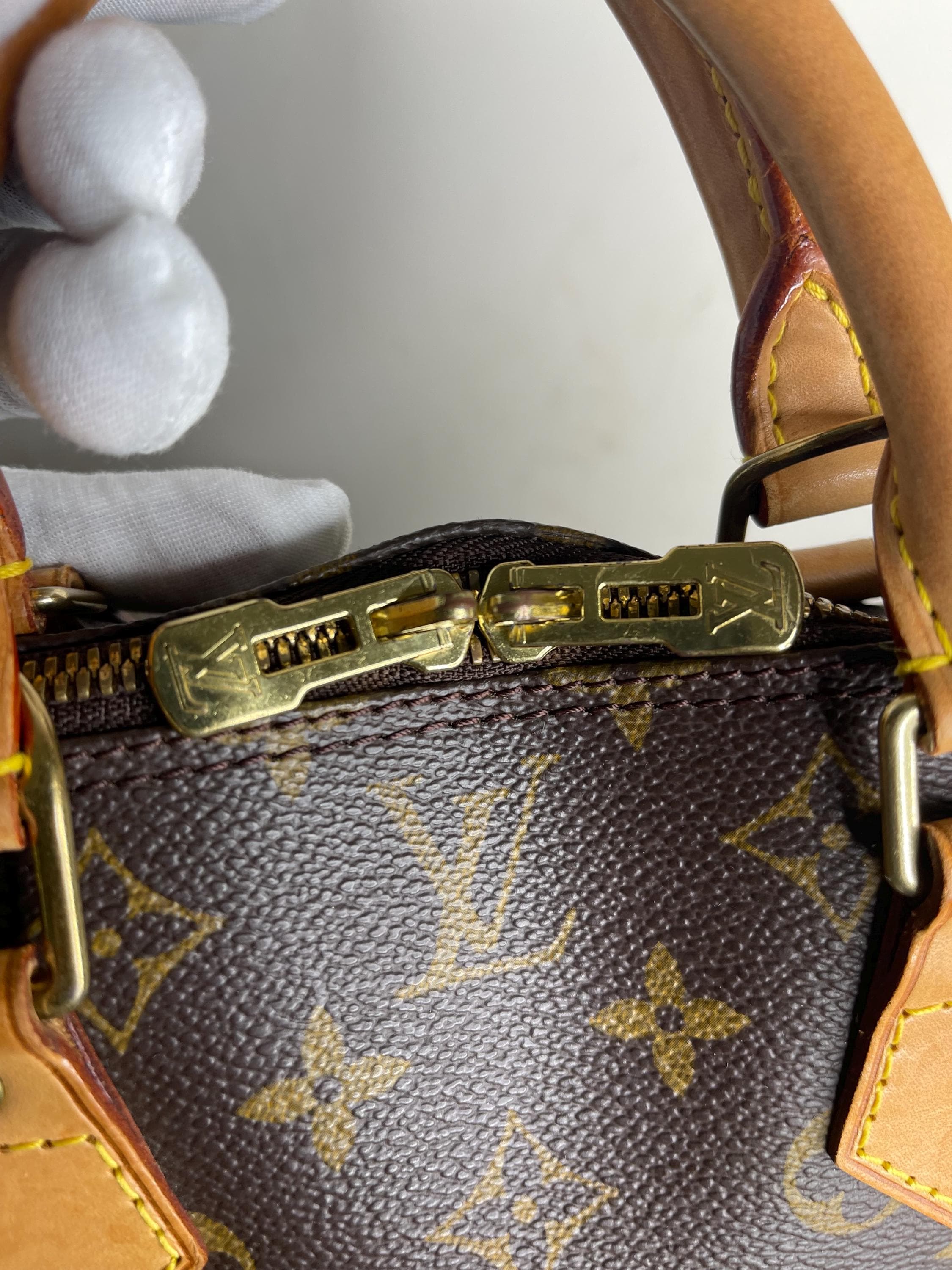 Authentic Louis Vuitton Alma PM Handbag  W / Name Tag , Lock & Key