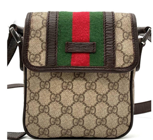Authentic GG GUCCI  Supreme Sherry Line crossbody bag Vintage.