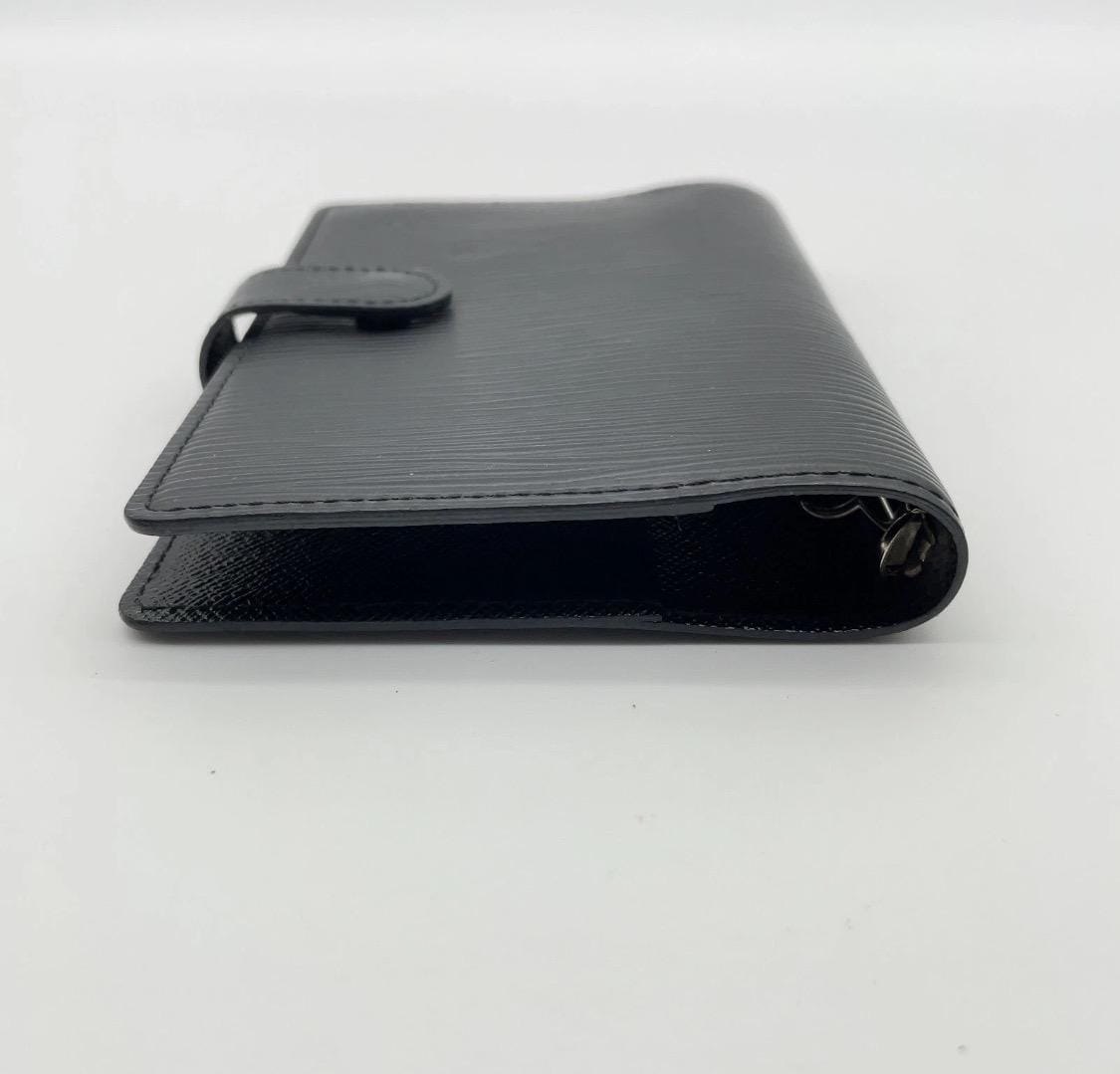 Authentic Louis Vuitton Epi Black Agenda PM Notebook W/Box