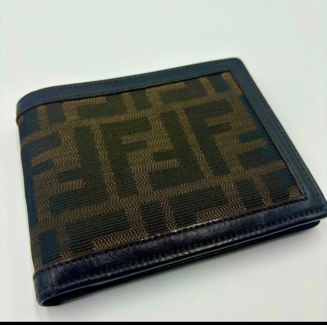 Authentic FENDI ZUCCA Bifold Wallet Vintage