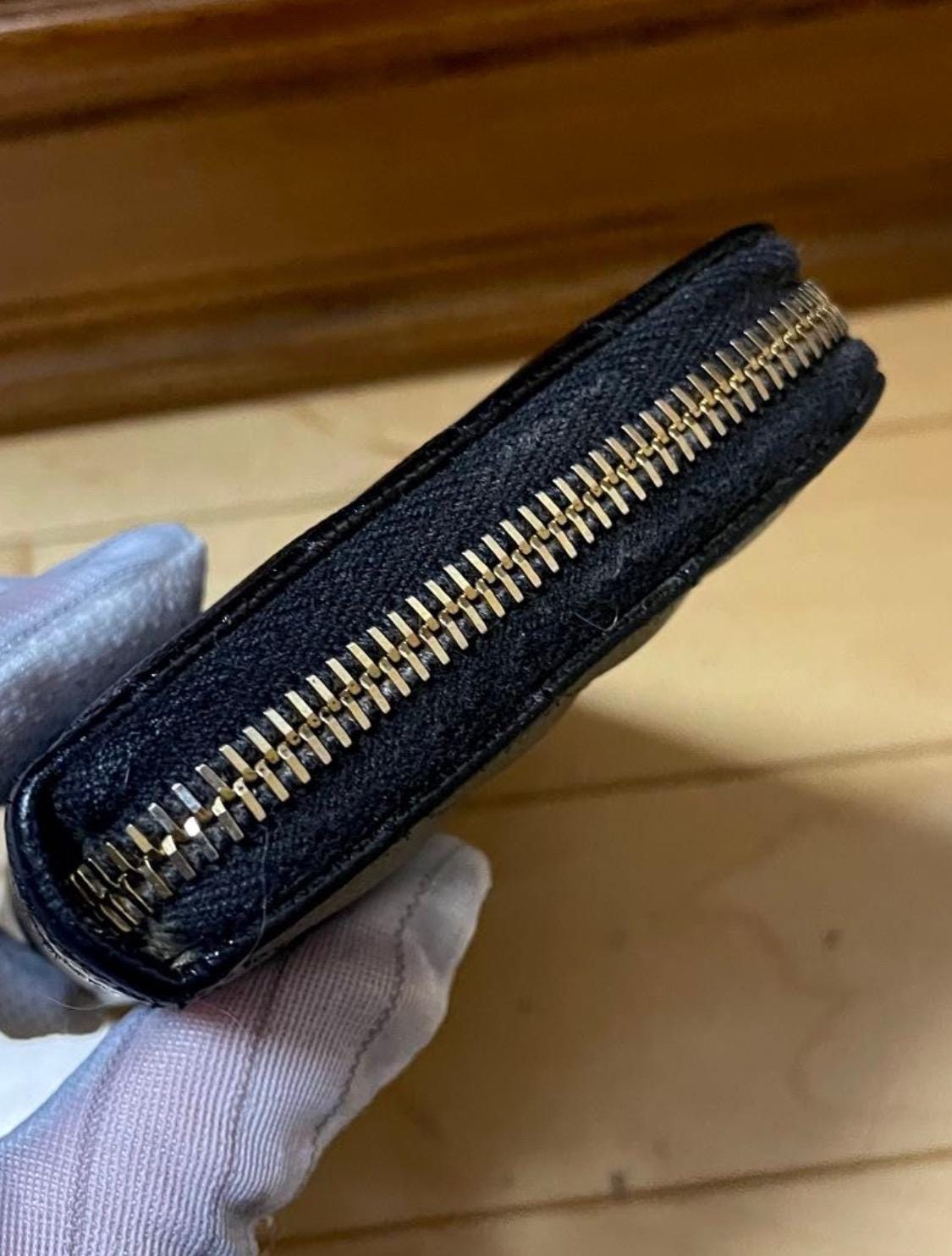 Authentic Saint Laurent Monogram Matelassé Black Long Wallet