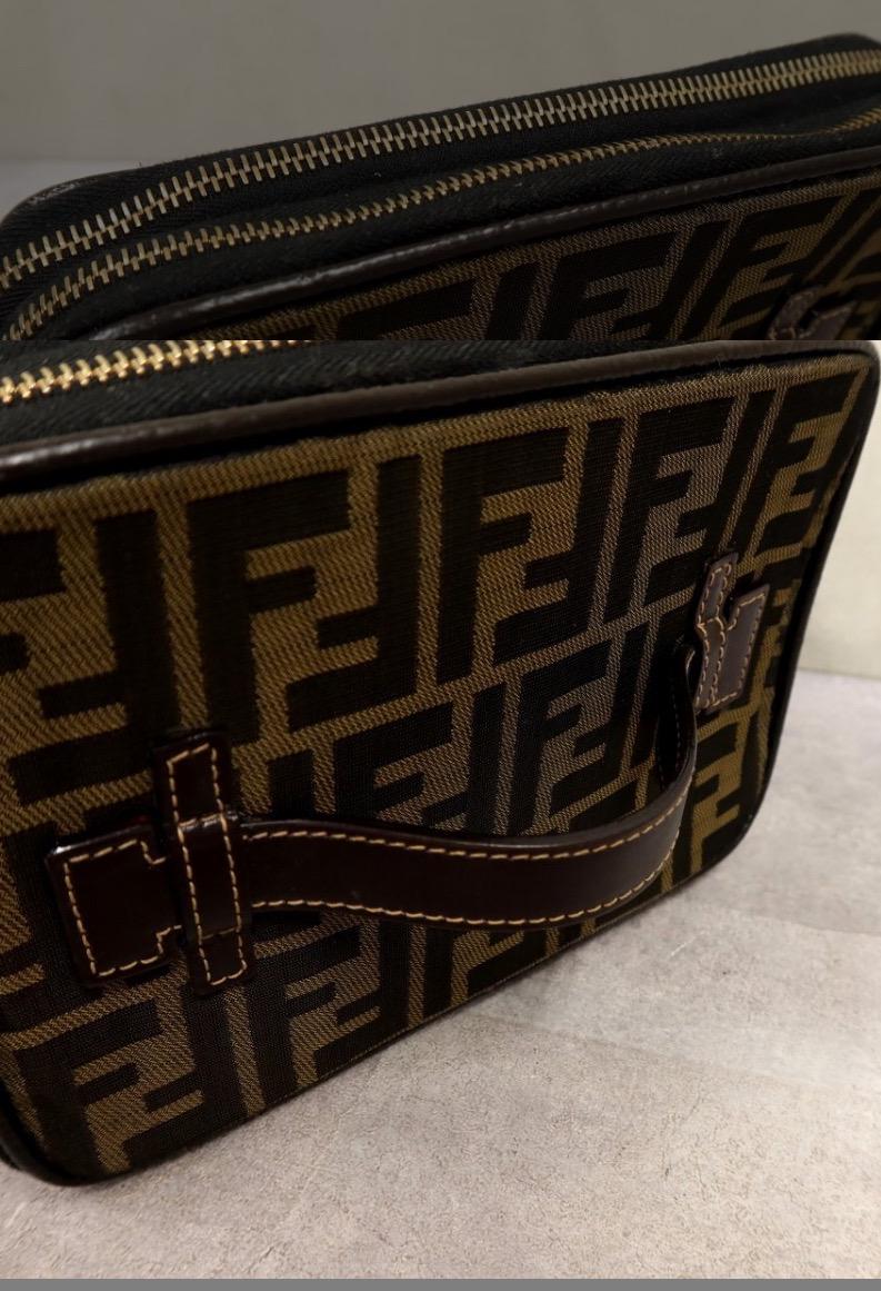 Authentic FENDI Zucca Handbag Vintage.