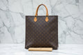 Authentic Louis Vuitton Monogram Sac Plat  Tote Bag W/Dustbag Vintage