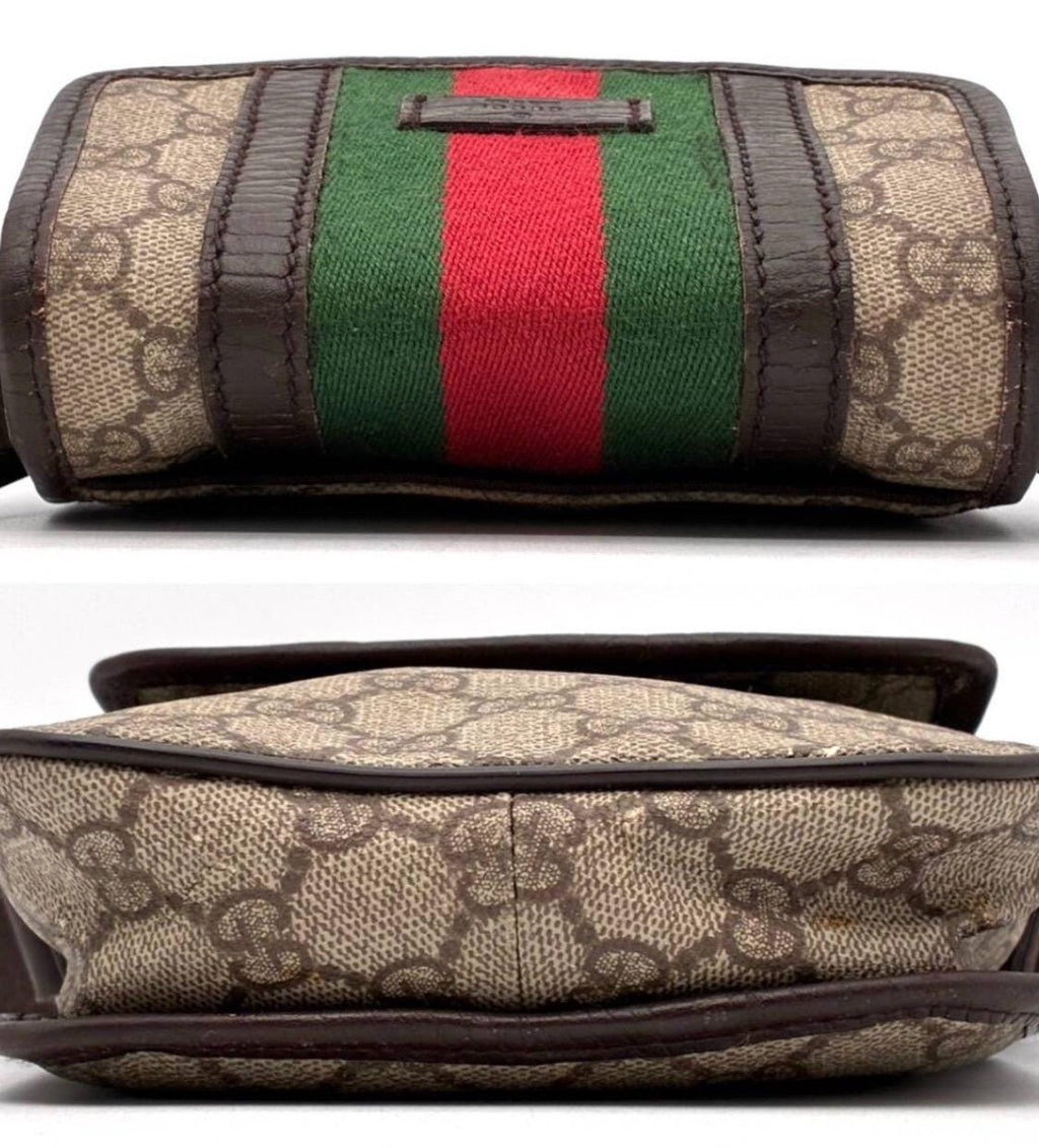 Authentic GG GUCCI  Supreme Sherry Line crossbody bag Vintage.