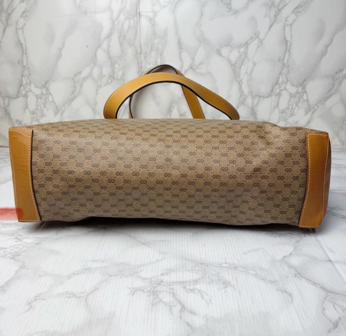 Authentic Gucci Micro GG Tote Bag Vintage.